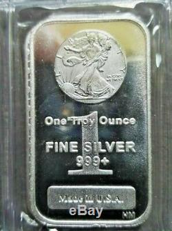100 1 Troy oz silver bars. 999 Pure Silver Walking Liberty Bars (MINT FRESH)