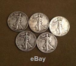 $100 Face Value Bag 90% Silver Walking Liberty Halves Silver Coin Lot