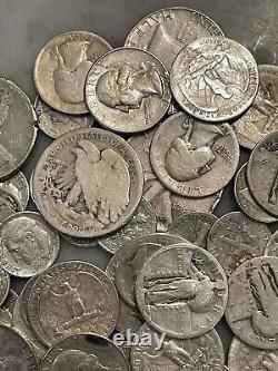 $10 Face 90% Silver CULL Lot Mercury, Walking Liberty, Franklin & More Mixed