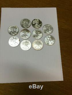 (10) Walking Liberty 1 Oz. Fine Silver Silver Dollar American Silver Eagle