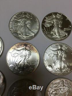 (10) Walking Liberty 1 Oz. Fine Silver Silver Dollar American Silver Eagle