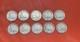 10 Walking Liberty Half Dollars 90% Silver Lot Mixed Dates 1936-1946 One No Date