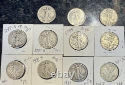 11 liberty half dollars