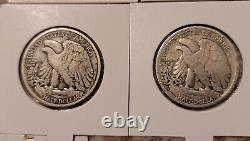 13 Walking Liberty Halfs 1917-1946 90% Silver All Different Dates-Some Key Dates