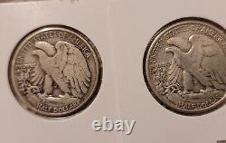 13 Walking Liberty Halfs 1917-1946 90% Silver All Different Dates-Some Key Dates