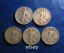 1916-1936 Walking Liberty Half Dollar Complete Set 35 Coins Includes 1921 PDS