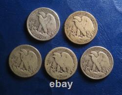 1916-1936 Walking Liberty Half Dollar Complete Set 35 Coins Includes 1921 PDS