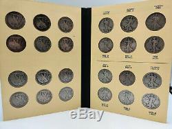 1916-1937 COMPLETE Library of Coins Walking Liberty Half Dollar Collection