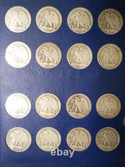 1916-1940 NEAR COMPLETE COLLECTION of 44 WALKING LIBERTY 90% SILVER HALF DOLLARS