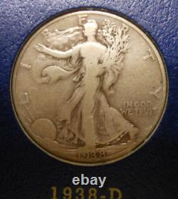 1916-1940 NEAR COMPLETE COLLECTION of 44 WALKING LIBERTY 90% SILVER HALF DOLLARS