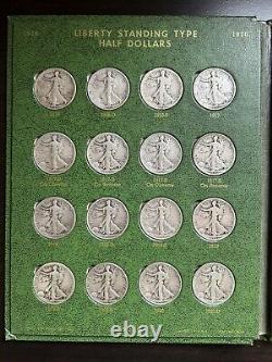 1916-1947 COMPLETE Walking Liberty Half Dollar Set, 65 Coins