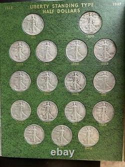 1916-1947 COMPLETE Walking Liberty Half Dollar Set, 65 Coins