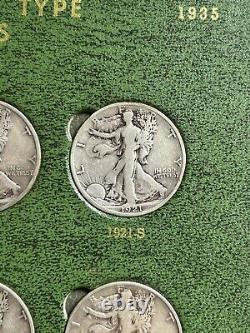 1916-1947 COMPLETE Walking Liberty Half Dollar Set, 65 Coins