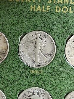 1916-1947 COMPLETE Walking Liberty Half Dollar Set, 65 Coins