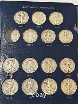 1916-1947 COMPLETE Walking Liberty Half Dollar Set, 65 Coins -Including key 21D