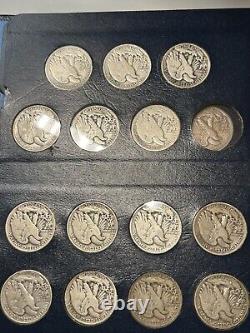 1916-1947 COMPLETE Walking Liberty Half Dollar Set, 65 Coins -Including key 21D