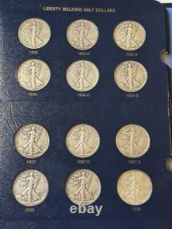 1916-1947 COMPLETE Walking Liberty Half Dollar Set, 65 Coins -Including key 21D