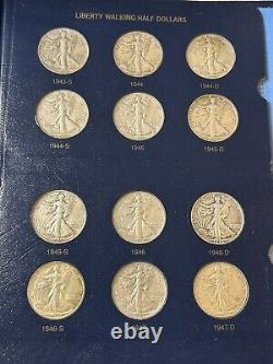 1916-1947 COMPLETE Walking Liberty Half Dollar Set, 65 Coins -Including key 21D