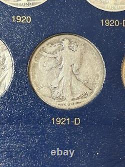 1916-1947 COMPLETE Walking Liberty Half Dollar Set, 65 Coins -Including key 21D