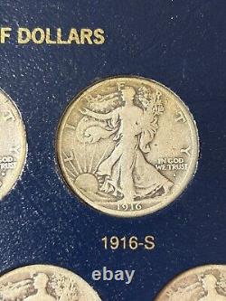 1916-1947 COMPLETE Walking Liberty Half Dollar Set, 65 Coins -Including key 21D