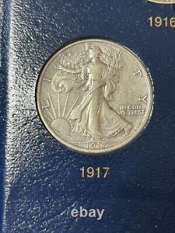 1916-1947 COMPLETE Walking Liberty Half Dollar Set, 65 Coins -Including key 21D