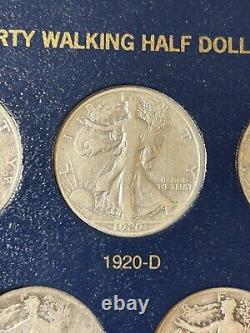 1916-1947 COMPLETE Walking Liberty Half Dollar Set, 65 Coins -Including key 21D