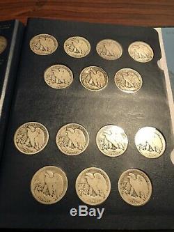 1916-1947 Complete Set Of Walking Liberty half Dollars In Nice Whitman Album