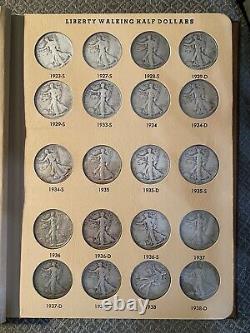 1916 1947 Complete Walking Liberty Half Dollar Set In Dansco Album Nice 1921