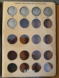 1916 1947 Complete Walking Liberty Half Dollar Set In Dansco Album Nice 1921