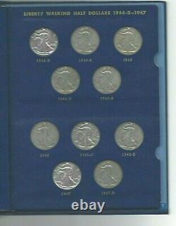 1916-1947 Complete Walking Liberty Silver Half Dollar Set (total Of 65 Coins)