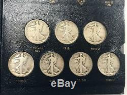 1916-1947 PDS Walking Liberty Silver Half Dollar COMPLETE Set 65 Coins Keys Q1