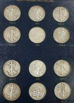 1916-1947 PDS Walking Liberty Silver Half Dollar COMPLETE Set 65 Coins Keys Q1