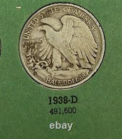 1916 1947 PDS Walking Liberty Silver Half Dollar Nearly Complete (61) Coin Set