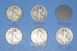 1916-1947 Walking Liberty Half 65 Coin Complete Set 16-s & 21-d Ngc Cert! #117