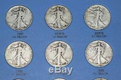 1916-1947 Walking Liberty Half 65 Coin Complete Set 16-s & 21-d Ngc Cert! #117