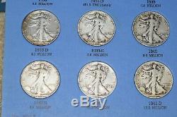 1916-1947 Walking Liberty Half 65 Coin Complete Set 16-s & 21-d Ngc Cert! #117