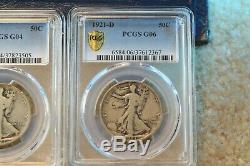 1916-1947 Walking Liberty Half 65 Coin Outstanding Complete Set Has Pcgs Coins#1