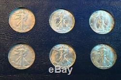 1916-1947 Walking Liberty Half 65 Coin Outstanding Complete Set Has Pcgs Coins#1