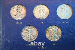 1916-1947 Walking Liberty Half 65 Coin Outstanding Complete Set Some Certified#5