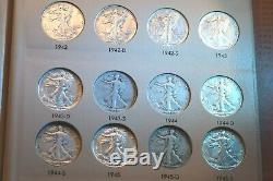 1916-1947 Walking Liberty Half 65 Coin Very Nice Full Date Complete Set! #33