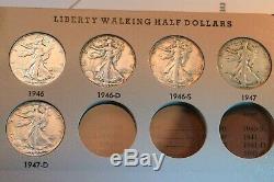 1916-1947 Walking Liberty Half 65 Coin Very Nice Full Date Complete Set! #33