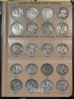 1916-1947 Walking Liberty Half Dollar Complete Collection All 65 Coins