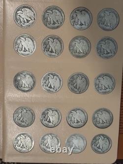 1916-1947 Walking Liberty Half Dollar Complete Collection All 65 Coins