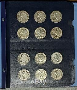 1916-1947 Walking Liberty Half Dollar Complete Set Of 65 With 1921P/D/S 1938D +++