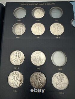 1916-1947 Walking Liberty Half Dollar Set Whitman Album 11 Coins