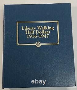1916 1947 Walking Liberty Silver Half Dollar Complete (65) Coin Collection Set