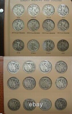 1916-1947 Walking Liberty Silver Half Dollar Complete Set KEY 1921-D etc. DANSCO