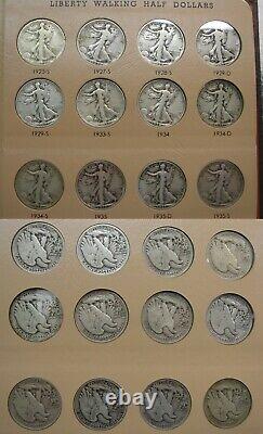 1916-1947 Walking Liberty Silver Half Dollar Complete Set KEY 1921-D etc. DANSCO