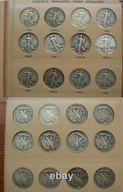 1916-1947 Walking Liberty Silver Half Dollar Complete Set KEY 1921-D etc. DANSCO