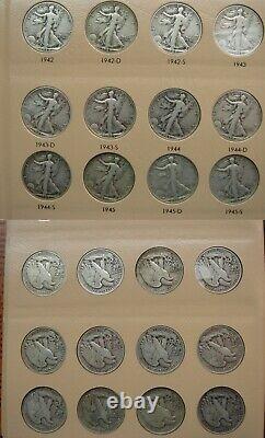 1916-1947 Walking Liberty Silver Half Dollar Complete Set KEY 1921-D etc. DANSCO